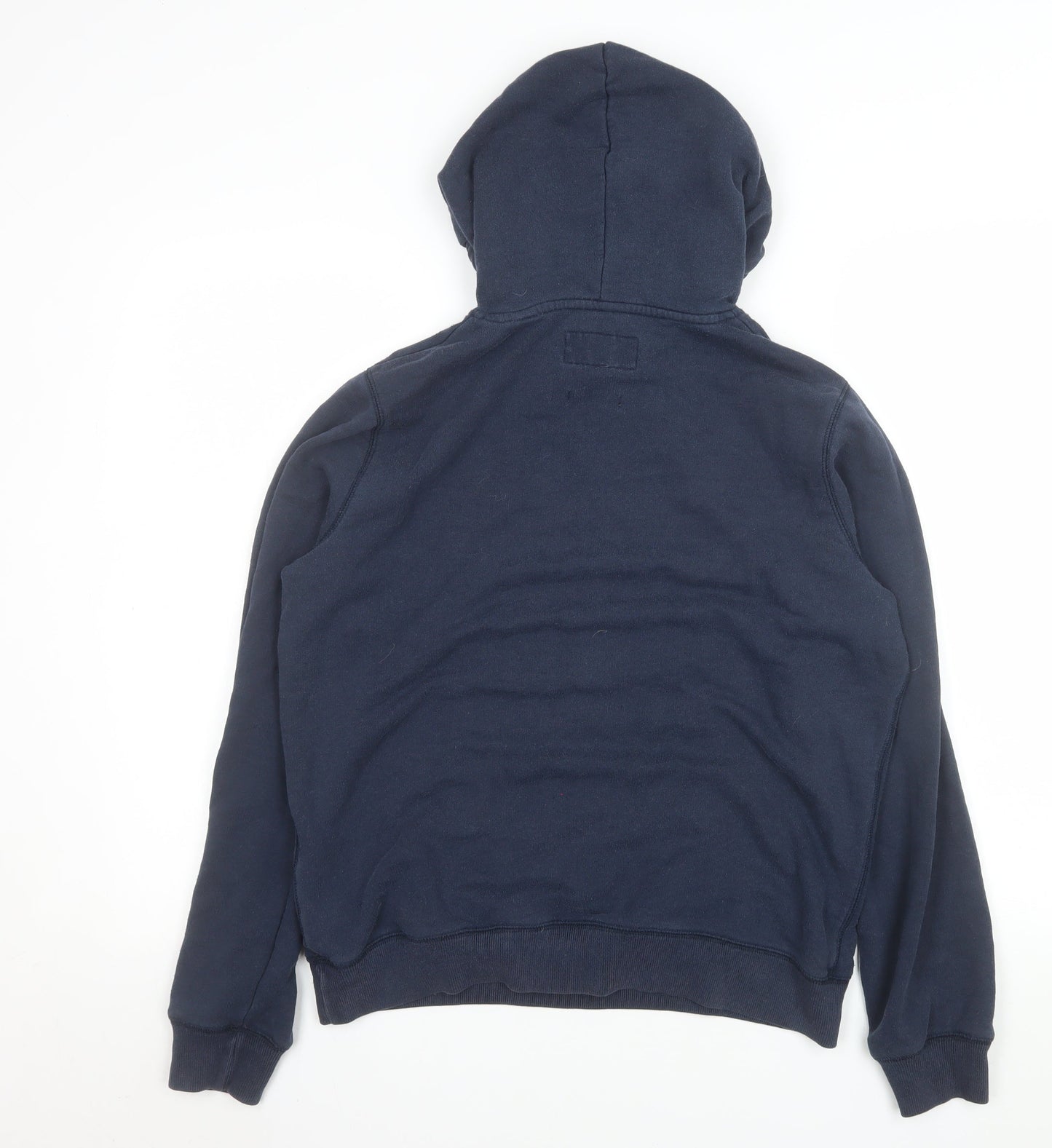 Jack Wills Women's Navy Blue Pullover Hoodie UK 14 Cotton Blend