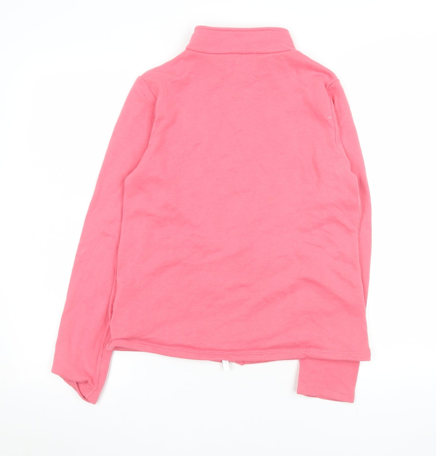 Decathlon Girls Pink Full Zip Fleece Jacket 12-13 Years Lightweight