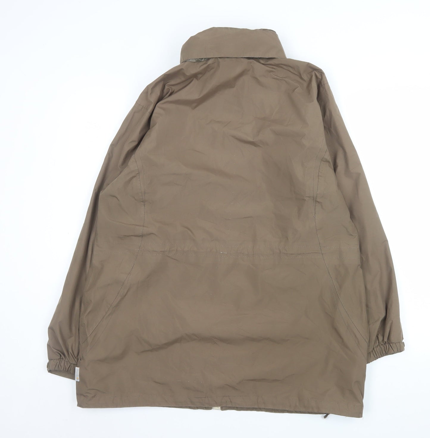 Regatta Womens Brown Waterproof Long Rain Coat Size 16 XL