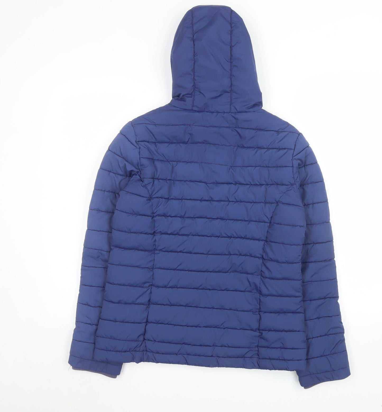 Johnnie b Girls Blue Hooded Puffer Jacket 13-14 Years Polyester Lined