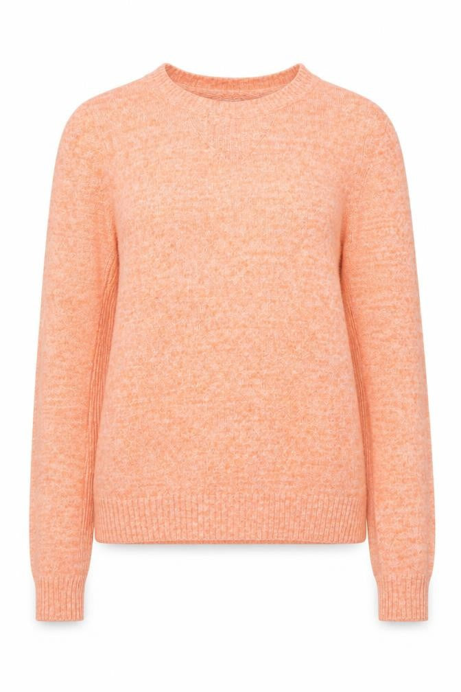 Gap Women's Orange Cotton Crew Neck Pullover Jumper Size S