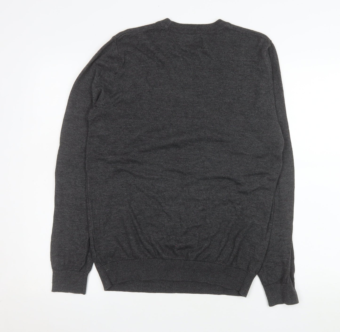 Topman Men's Grey Christmas Gingerbread Jumper Size M