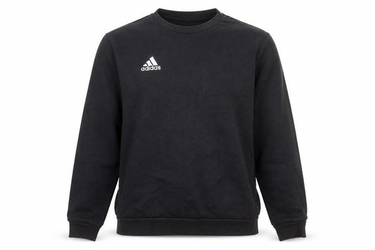 Adidas Men's Black Small Crew Neck Pullover Sweatshirt