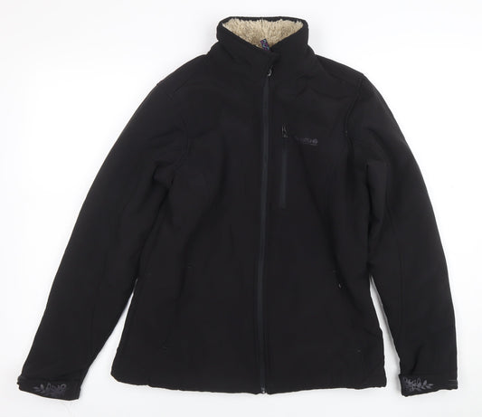 Regatta Womens Black Softshell Jacket Size 12 Water Resistant