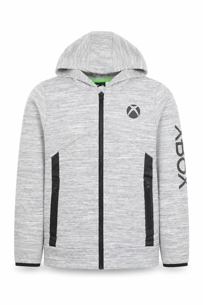 Xbox Boys Grey Full Zip Hoodie 10-11 Years 146cm Cotton Blend