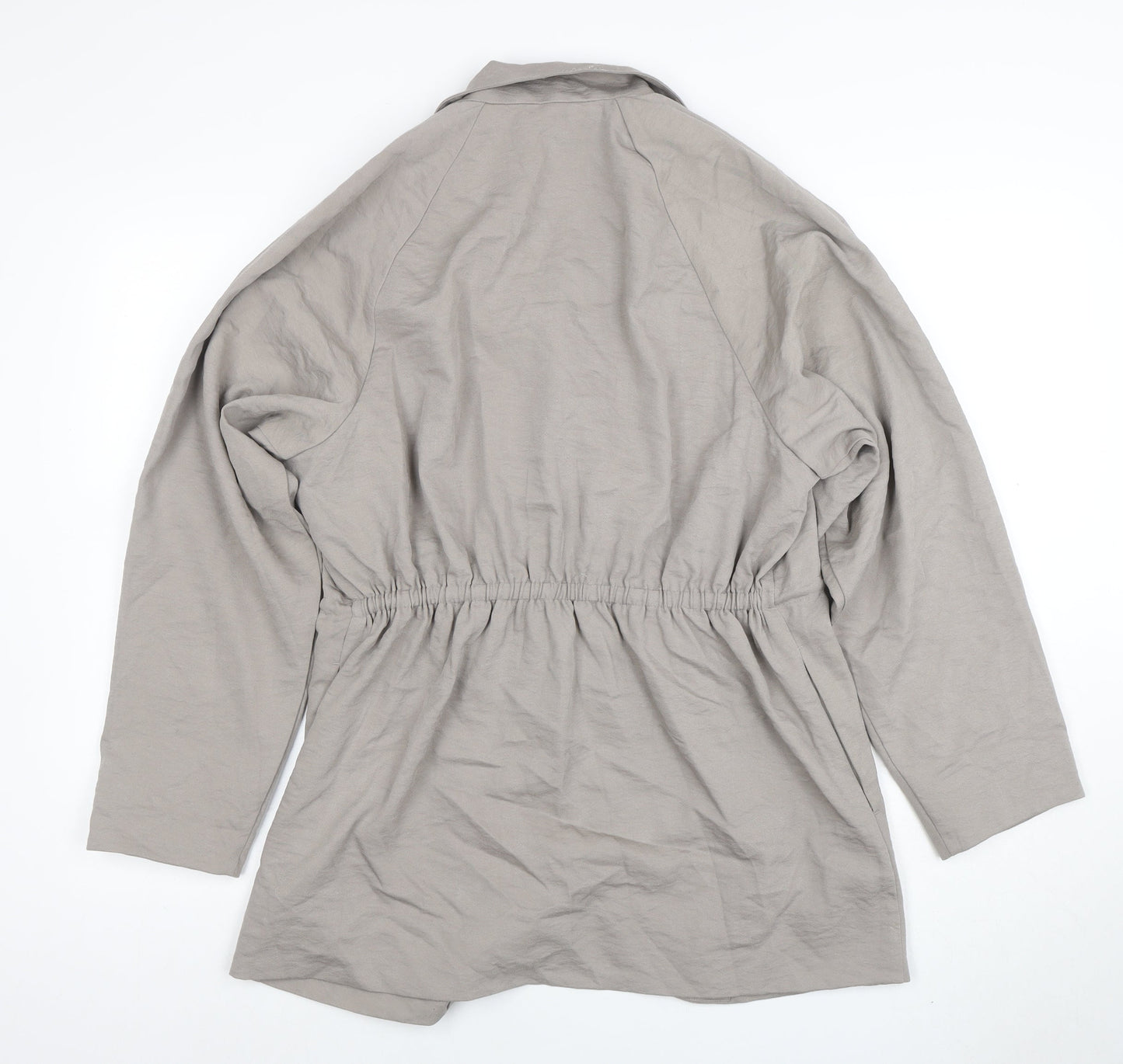 Weekday Women Beige Blazer Size 8 Classic Mid-Length Jacket