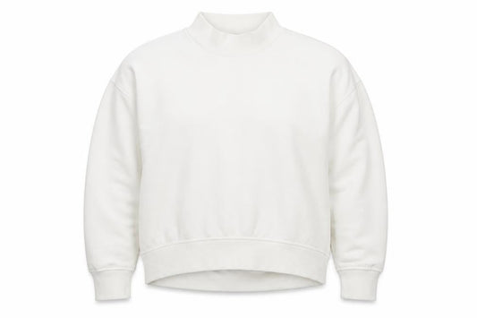 C&A Women Off White M Pullover Sweatshirt Cotton Blend