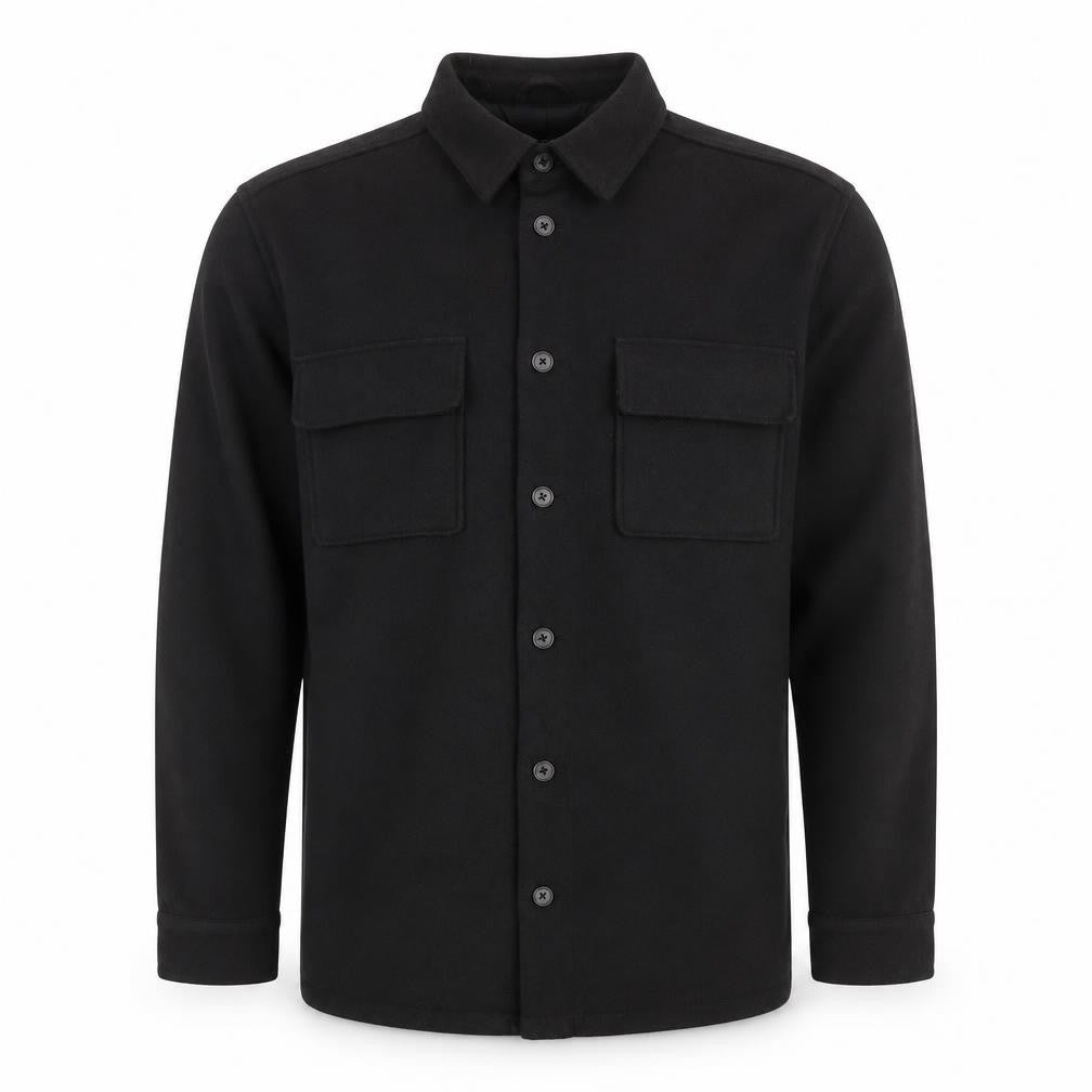 ASOS DESIGN Men's Black Mid-Length Wool Blend Jacket M 40in