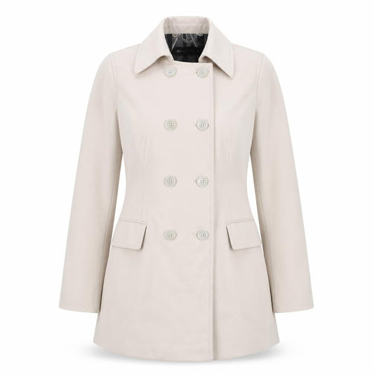 Expresso Women's Beige Trench Coat Size 10 Classic Mid-Length