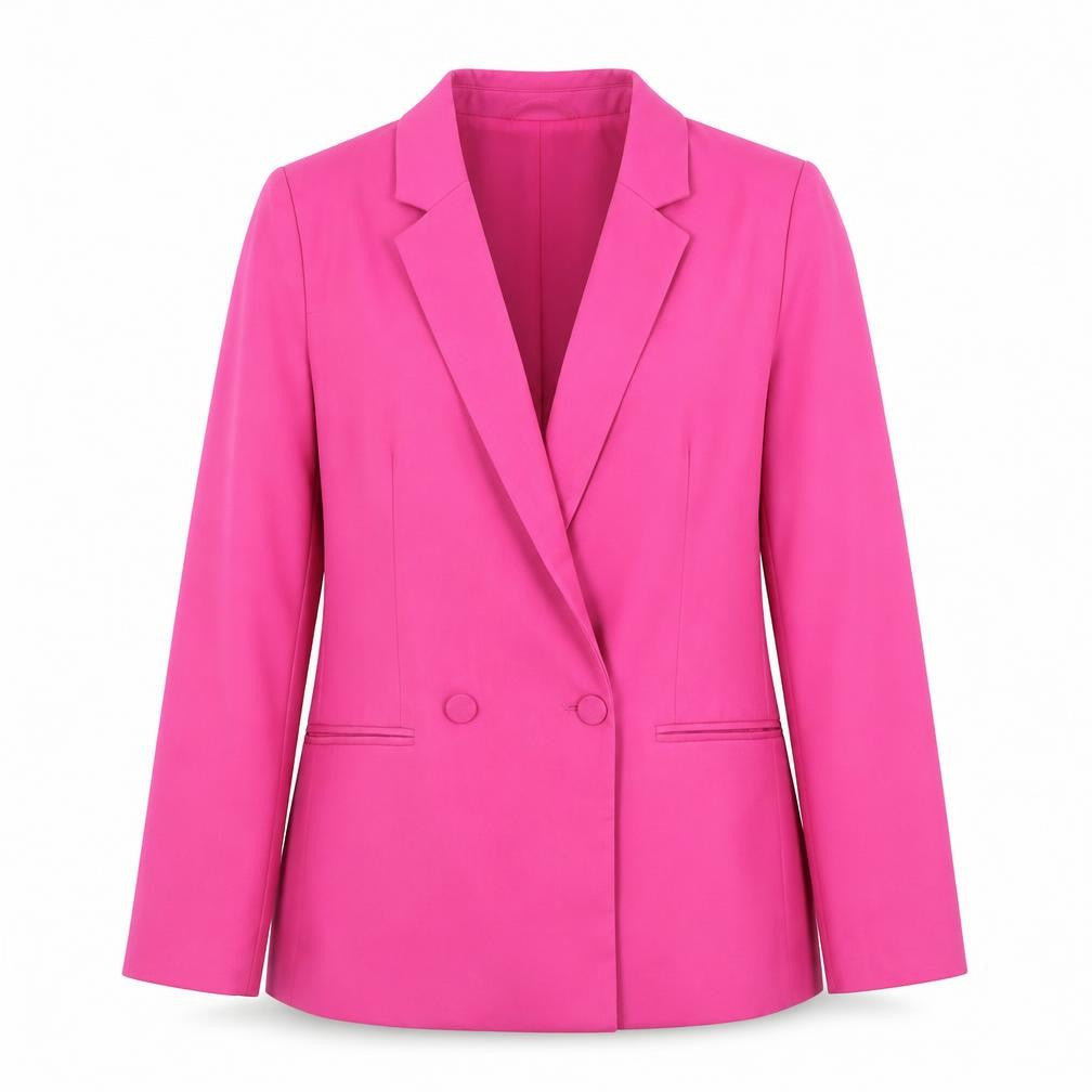 H&M Women’s Pink Double-Breasted Blazer XS Regular Fit