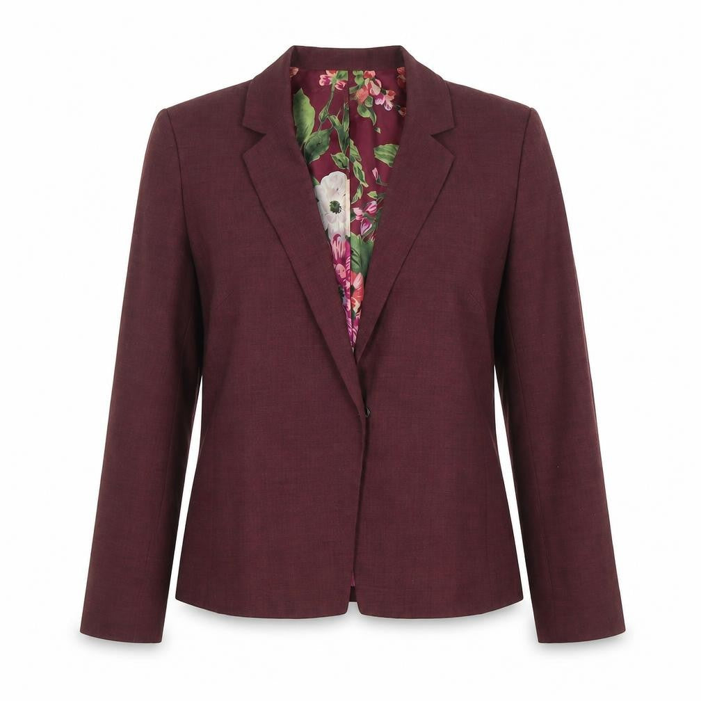 Whistles Express Womens Red Long Sleeve Classic Blazer Size 12