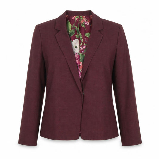 Whistles Express Womens Red Long Sleeve Classic Blazer Size 12