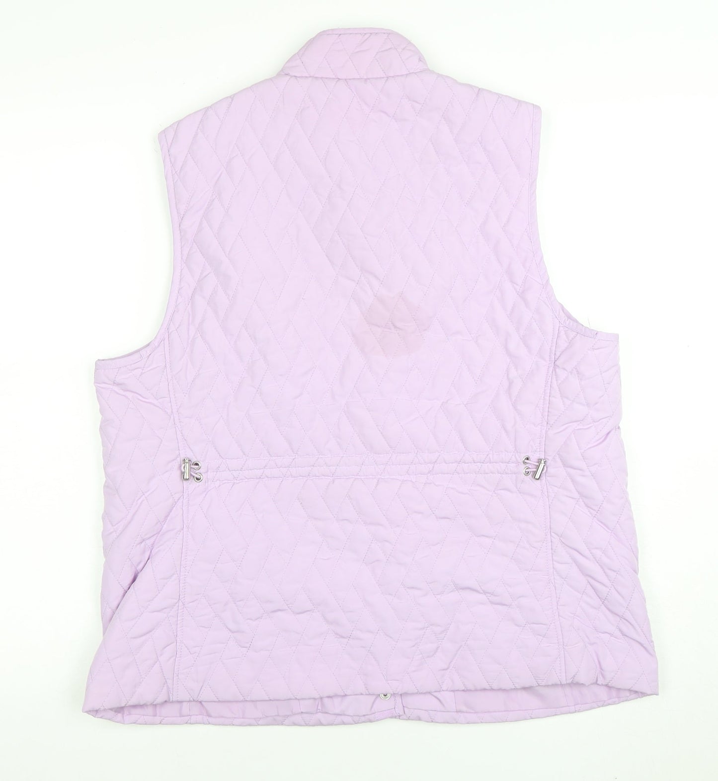 Croft & Barrow Women's Purple Quilted Sleeveless Waistcoat L