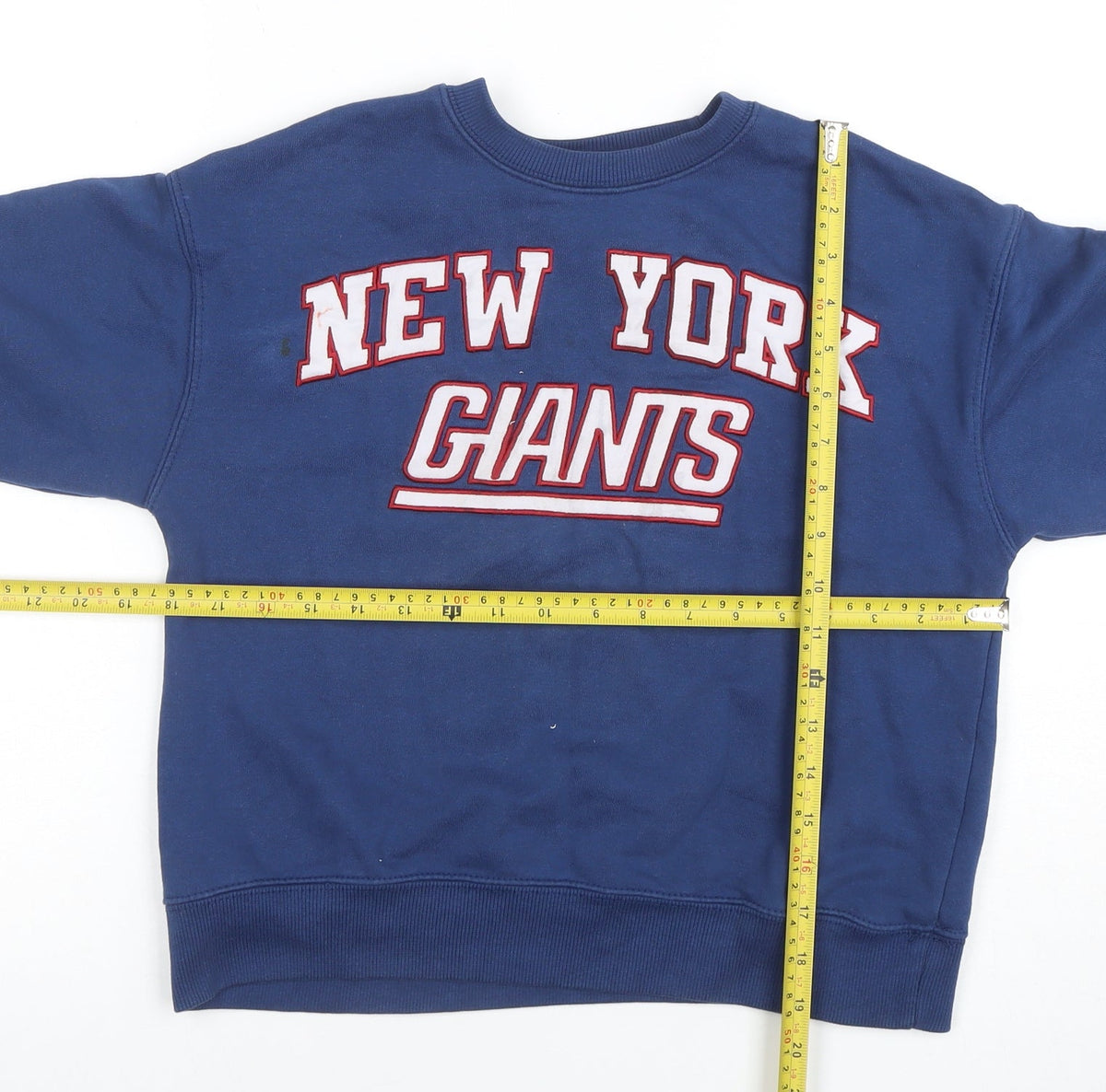 ZARA Boys Blue New York Giants Pullover Sweatshirt 9-10 Years Crew Neck