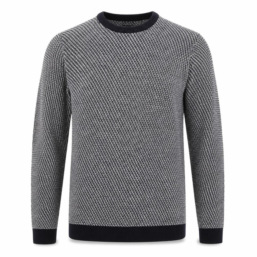 Next Men's Grey Cotton Knit Crew Neck Jumper Size M