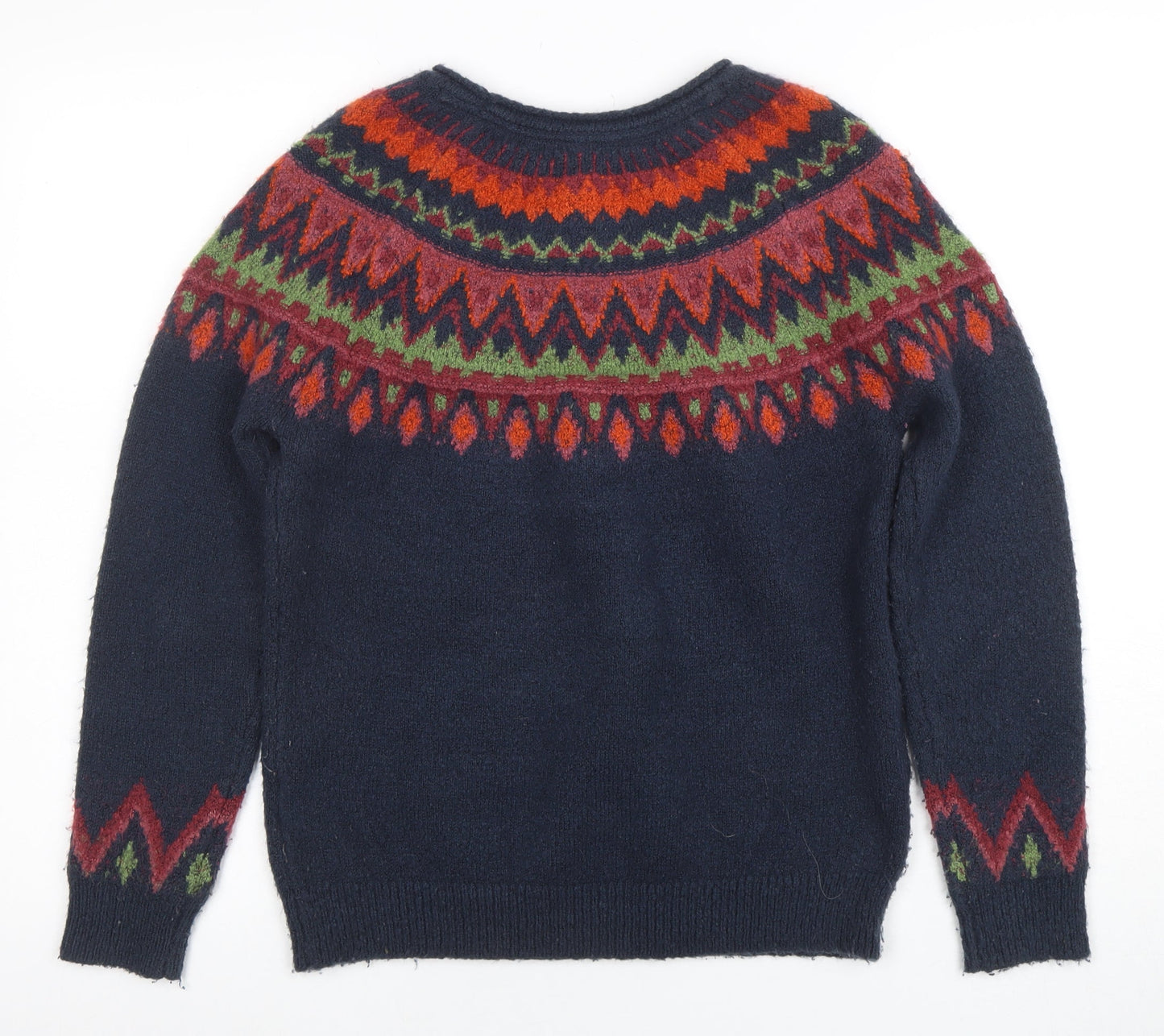 Weird Fish Women Multicoloured Fair Isle Knit Jumper Size 8