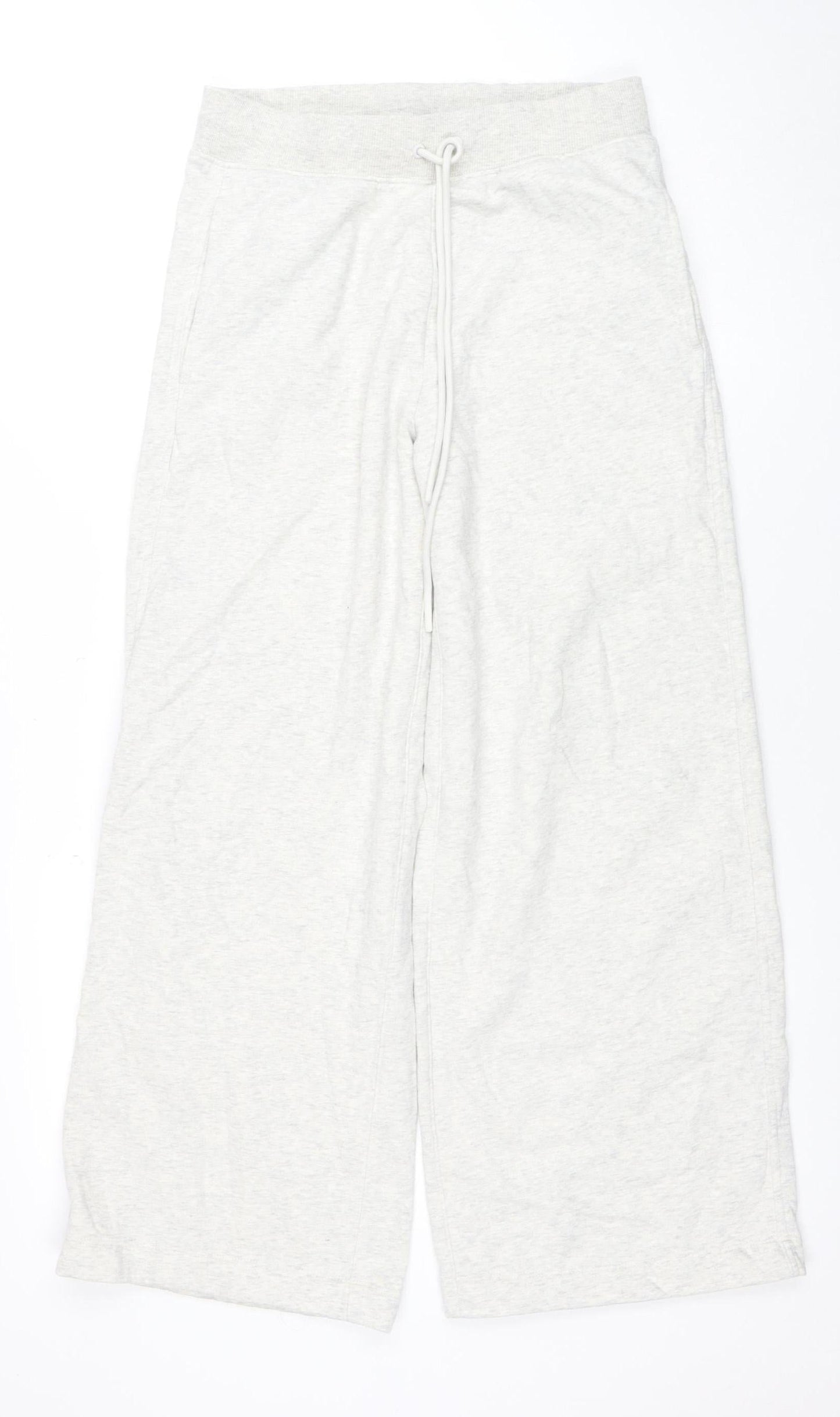 Marks and Spencer Womens Grey Size 10 Regular Fit Jersey Sweatpants