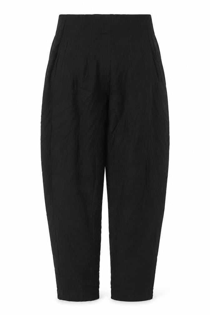 Zara Womens Black L Tapered Stretch Trousers