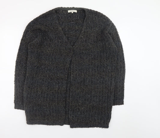 Sandwich Women's Grey Chunky-Knit V-Neck Cardigan Size S