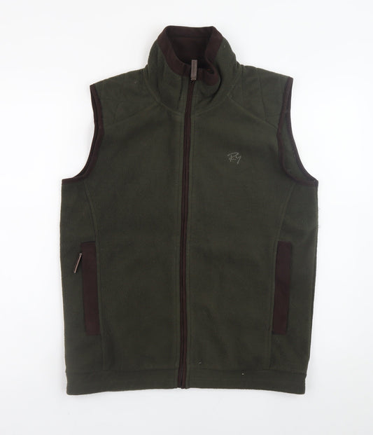 Rydale Mens Green Fleece Bodywarmer XS Outdoor Waistcoat