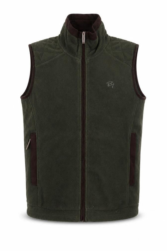 Rydale Mens Green Fleece Bodywarmer XS Outdoor Waistcoat