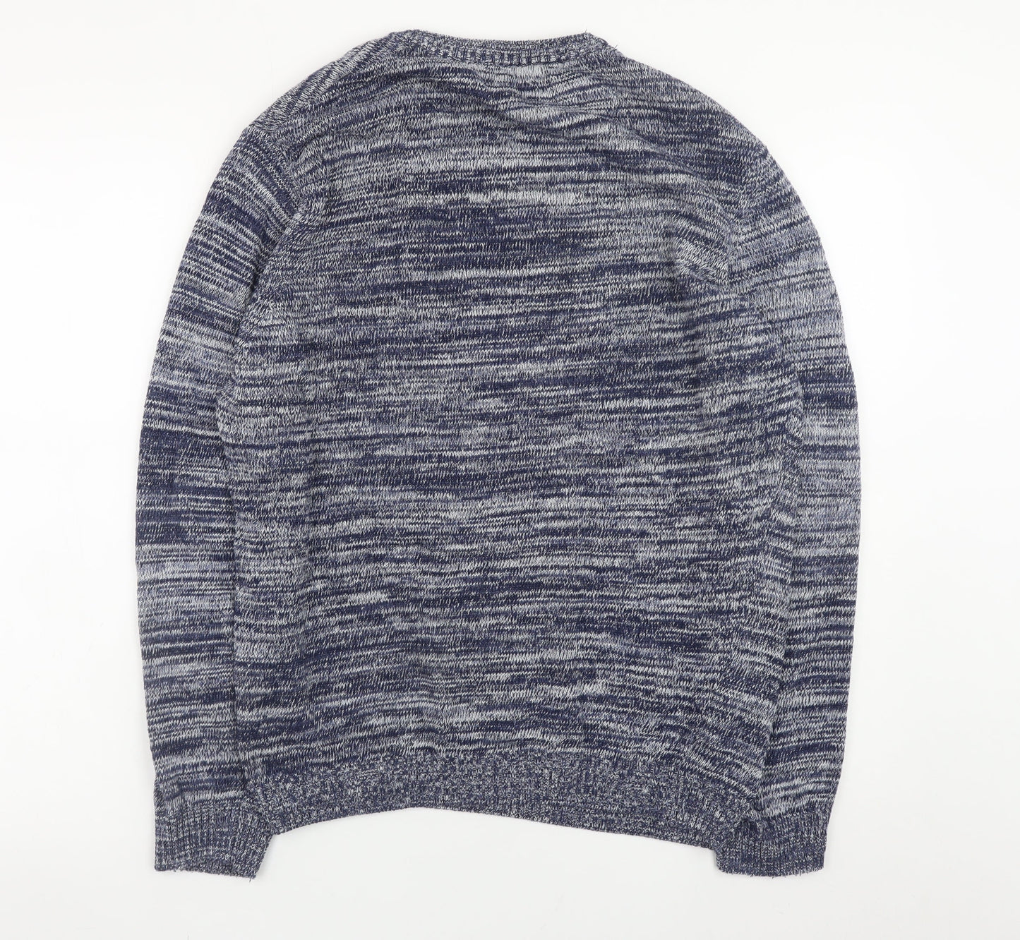 Burton Menswear London Men's Blue Crew Neck Pullover Jumper Medium
