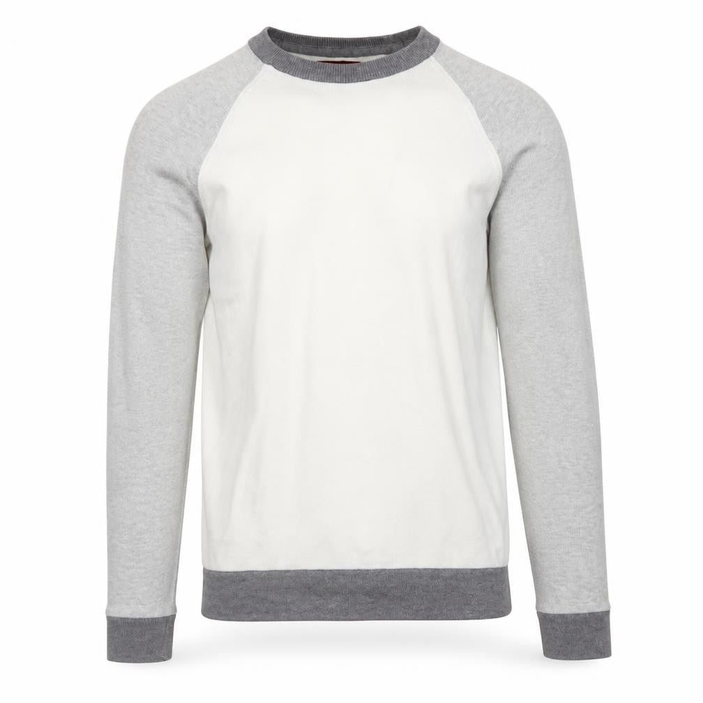 Zara Man Men's Grey Cotton Crew Neck Long Sleeve Pullover Jumper Size S