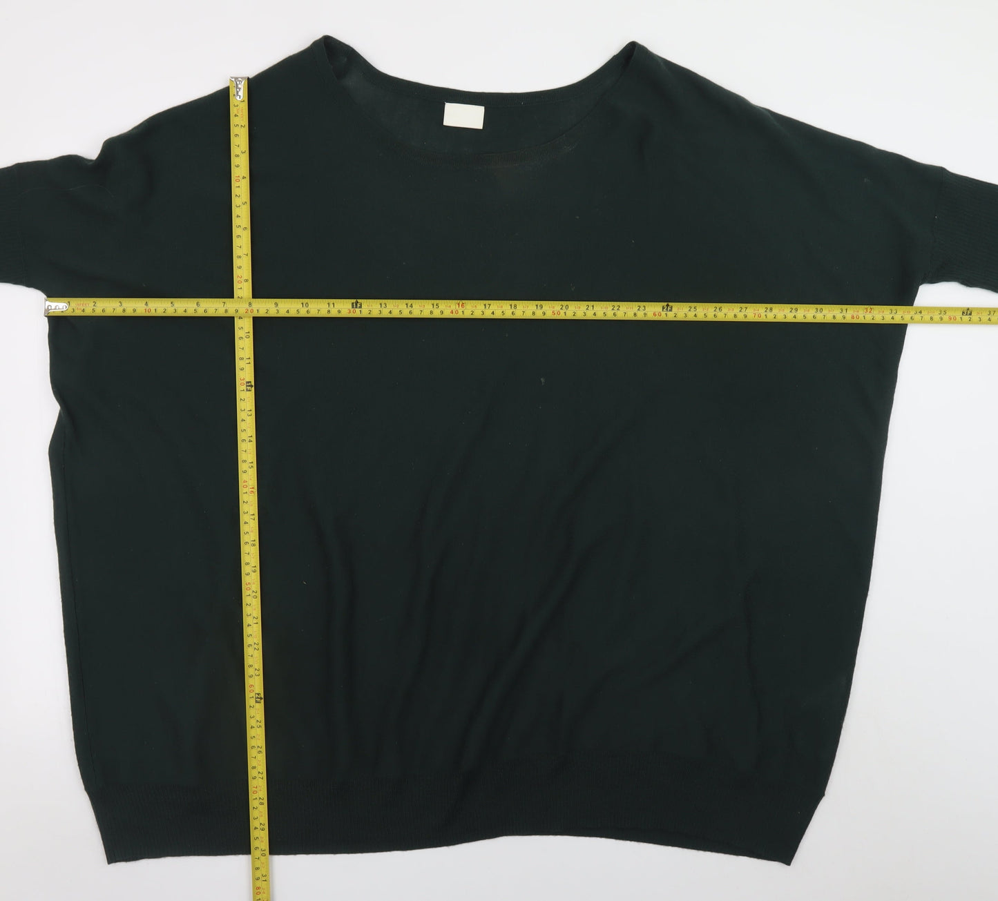 Vila Women’s Black Relaxed Knit Boat Neck Pullover Jumper One Size