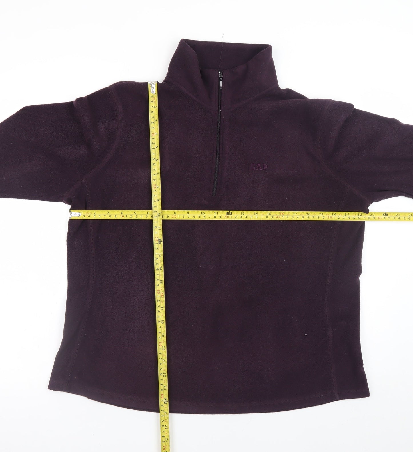 GAP Women's Purple Fleece 1/4 Zip Pullover Sweatshirt Size XL