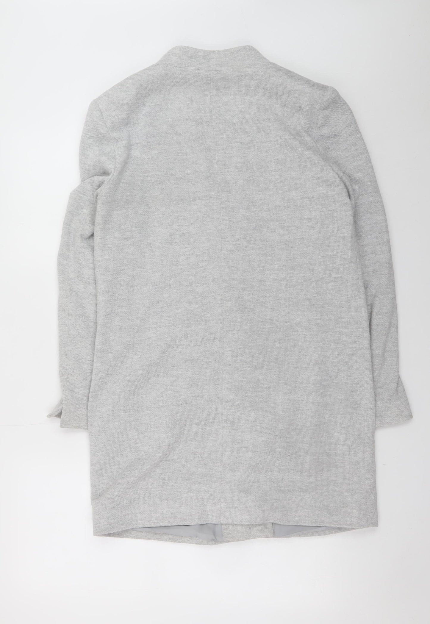 Vero Moda Women Grey Mid-Length Blazer Jacket Size 10