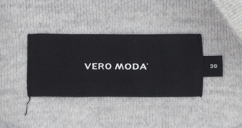 Vero Moda Women Grey Mid-Length Blazer Jacket Size 10