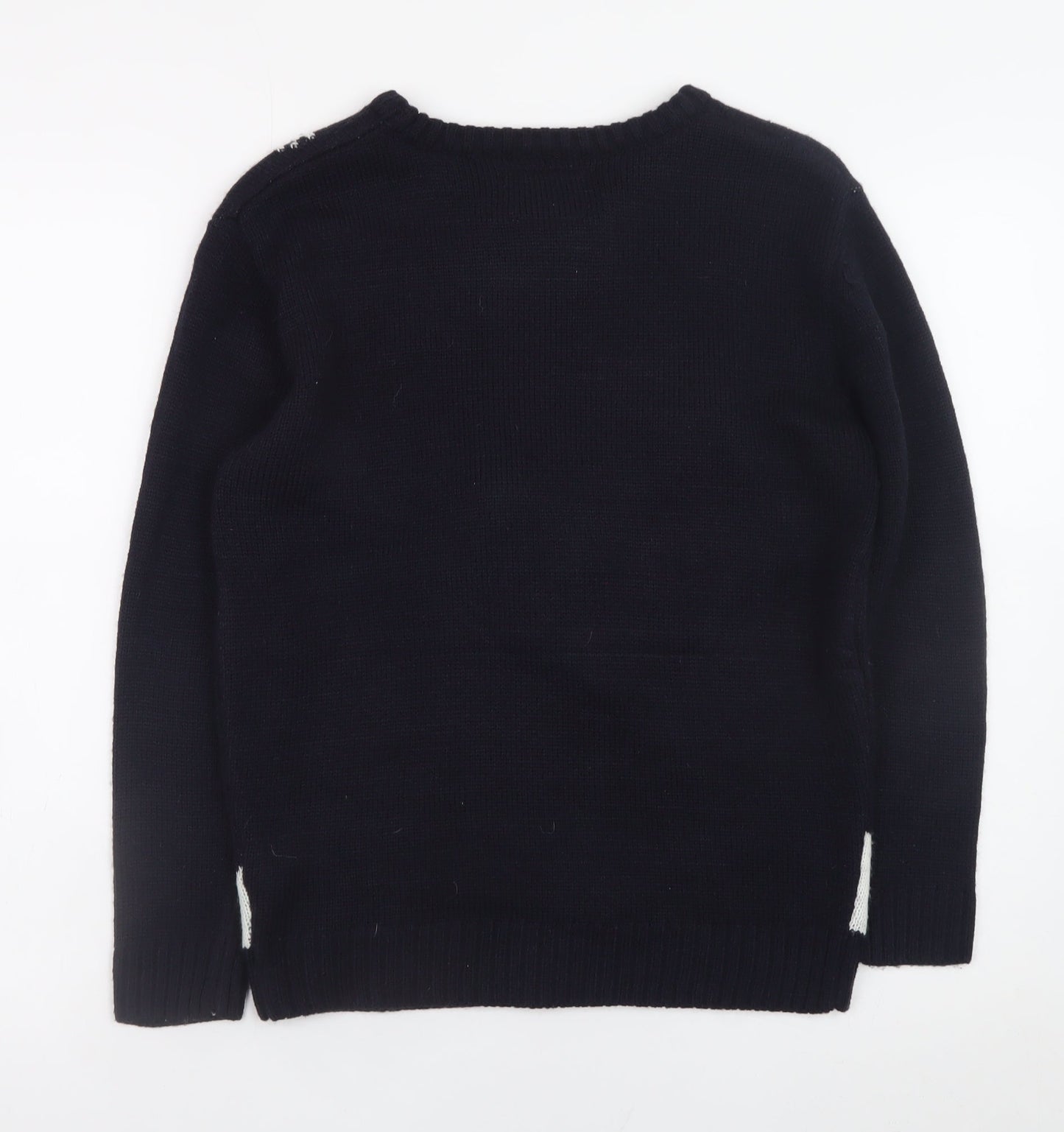Atmosphere Women's Blue XS Christmas Snowman Knit Jumper