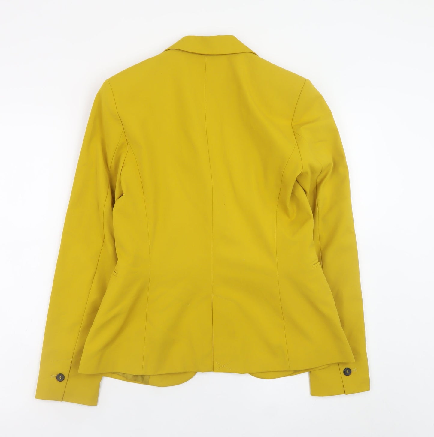 ZARA Women’s Yellow Slim Fit Single Breasted Blazer Size 8