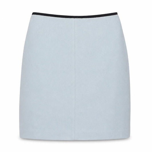 Marks & Spencer Women Blue Wool Blend Knee Length Pencil Skirt UK 8