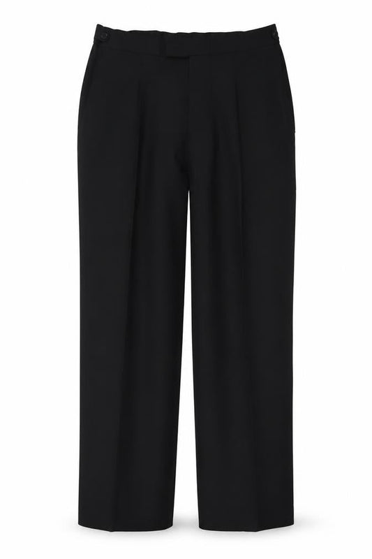 Drescott Men's Black 36in Classic Fit Pleated Dress Pants
