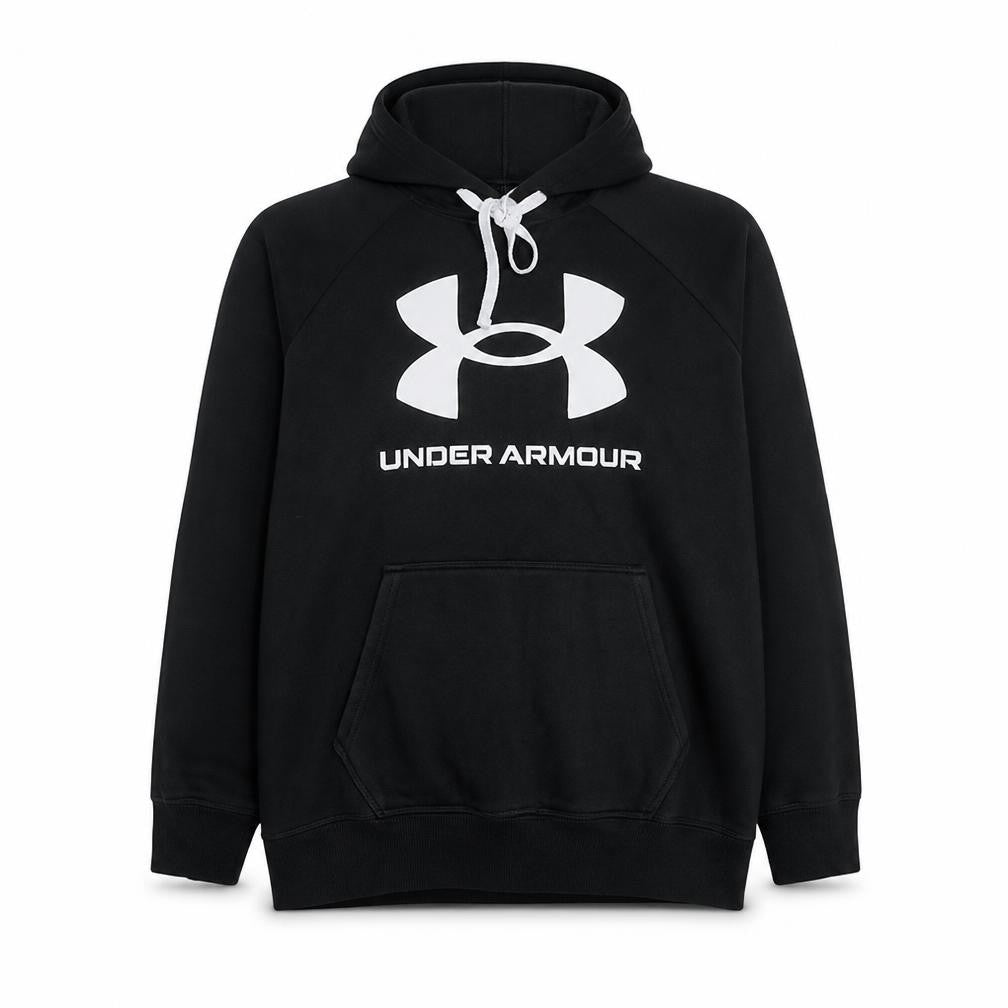 Under Armour Men Black Large Pullover Hoodie with Logo Graphic