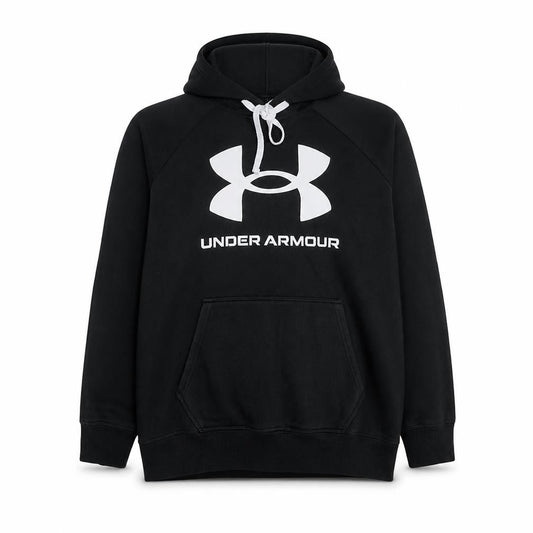 Under Armour Men Black Large Pullover Hoodie with Logo Graphic