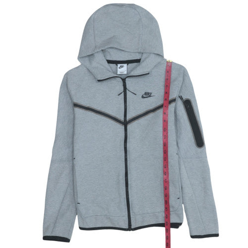 Nike Men's Grey Full Zip Hoodie Size S Lightweight Sportswear