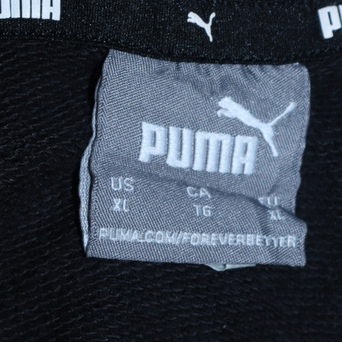 Puma Men's Black XL Crew Neck Pullover Sweatshirt Sportswear Fleece