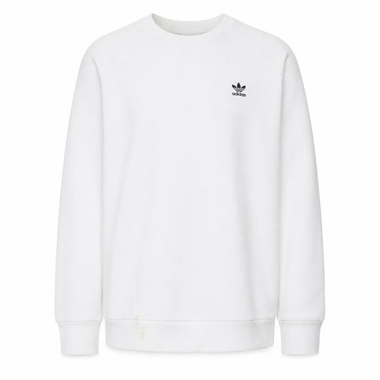 Adidas Men’s White XL Crew Neck Pullover Sweatshirt Logo Lightweight
