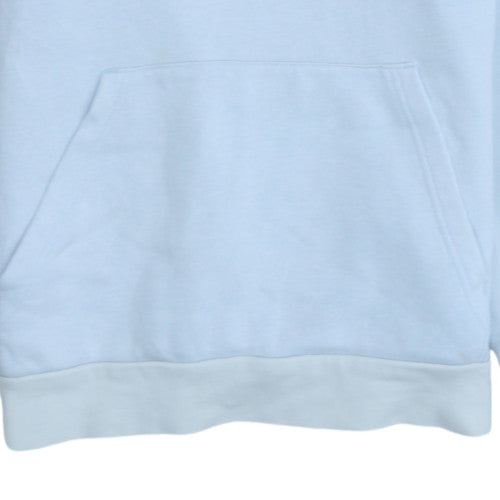 Adidas Girls Light Blue Pullover Hoodie Size 13-14 Years Fleece Lined