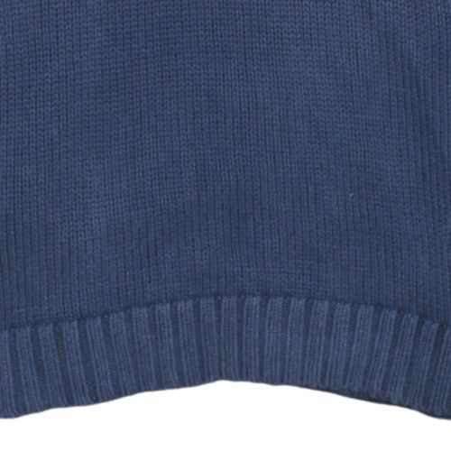 Hilfiger Denim Men's Blue Shawl Collar Knit Jumper Size L