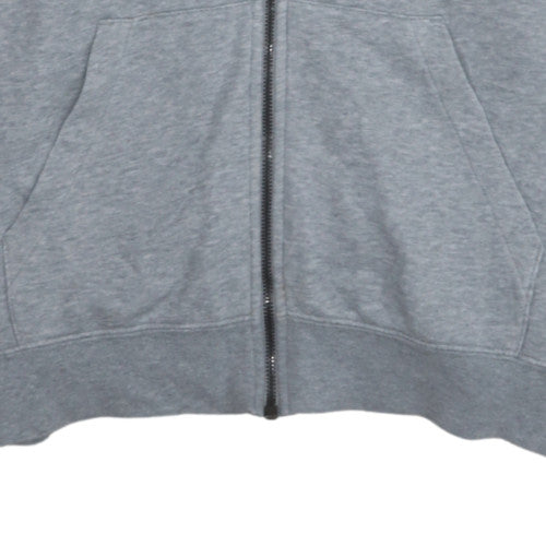 Nike Men's Grey Full Zip Hoodie M Classic Athletic Style
