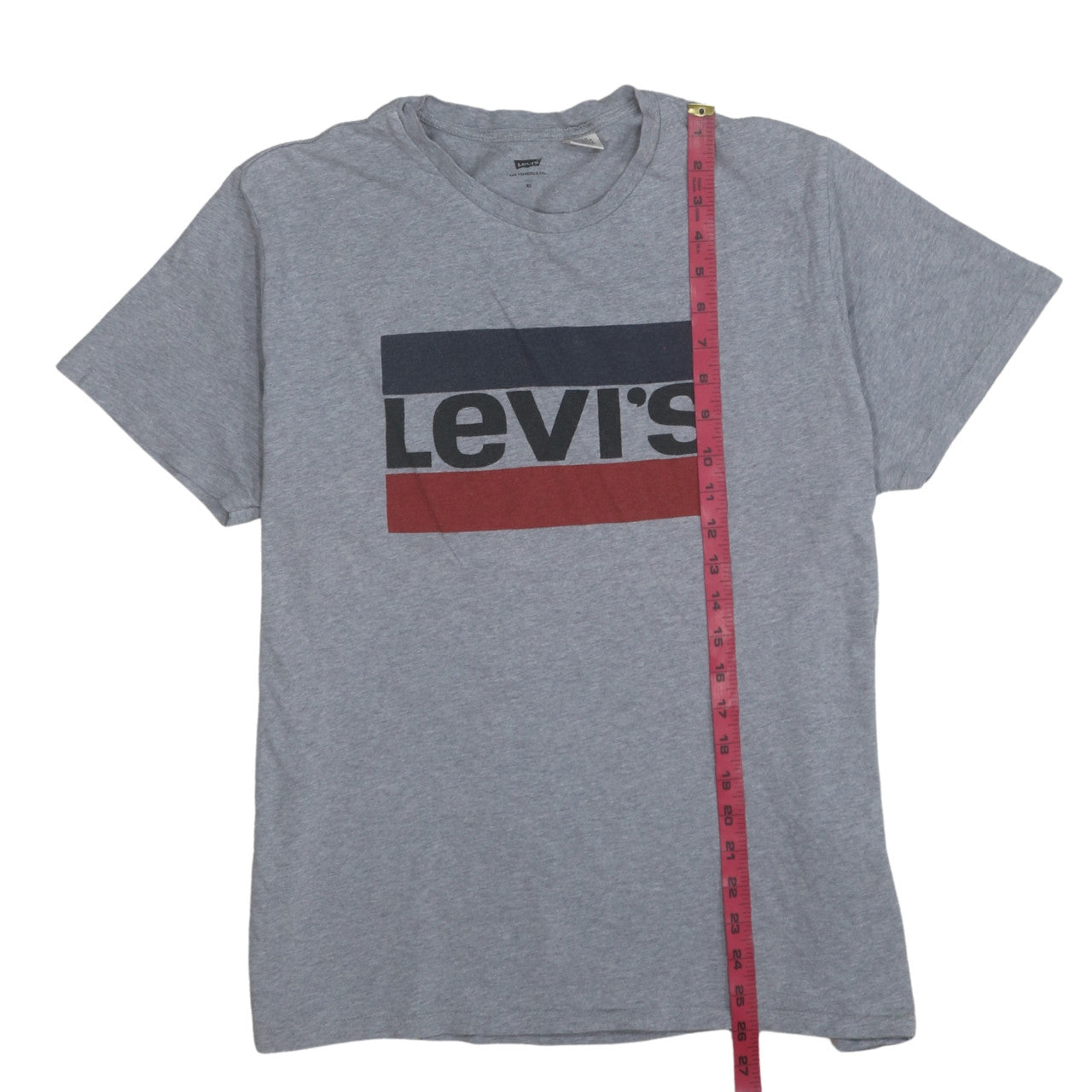 Levi's Men's Grey XL Logo Graphic Cotton T-Shirt