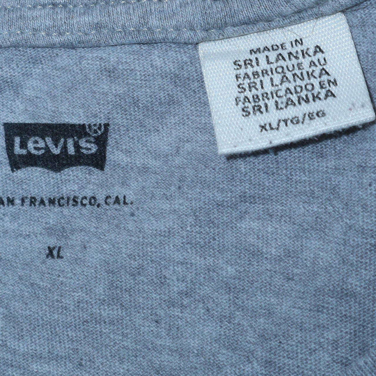 Levi's Men's Grey XL Logo Graphic Cotton T-Shirt