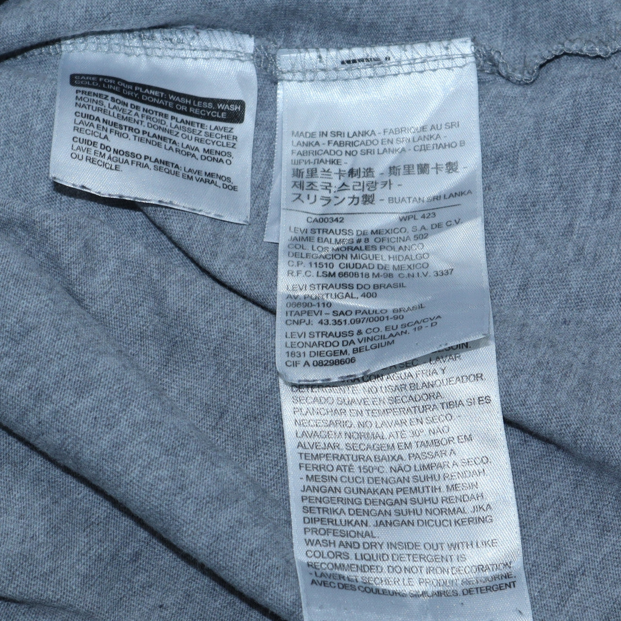 Levi's Men's Grey XL Logo Graphic Cotton T-Shirt