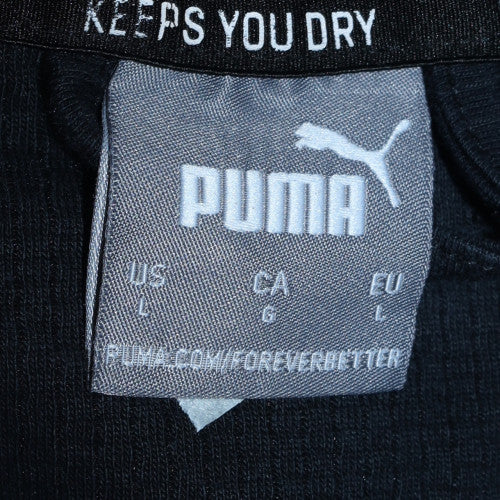 Puma Men's Blue & Black Full Zip Hoodie Size L