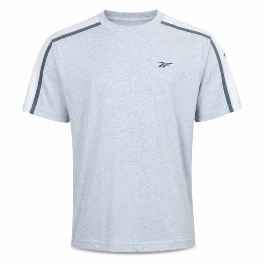 Reebok Men's Grey L Sports Crew Neck Short Sleeve T-Shirt
