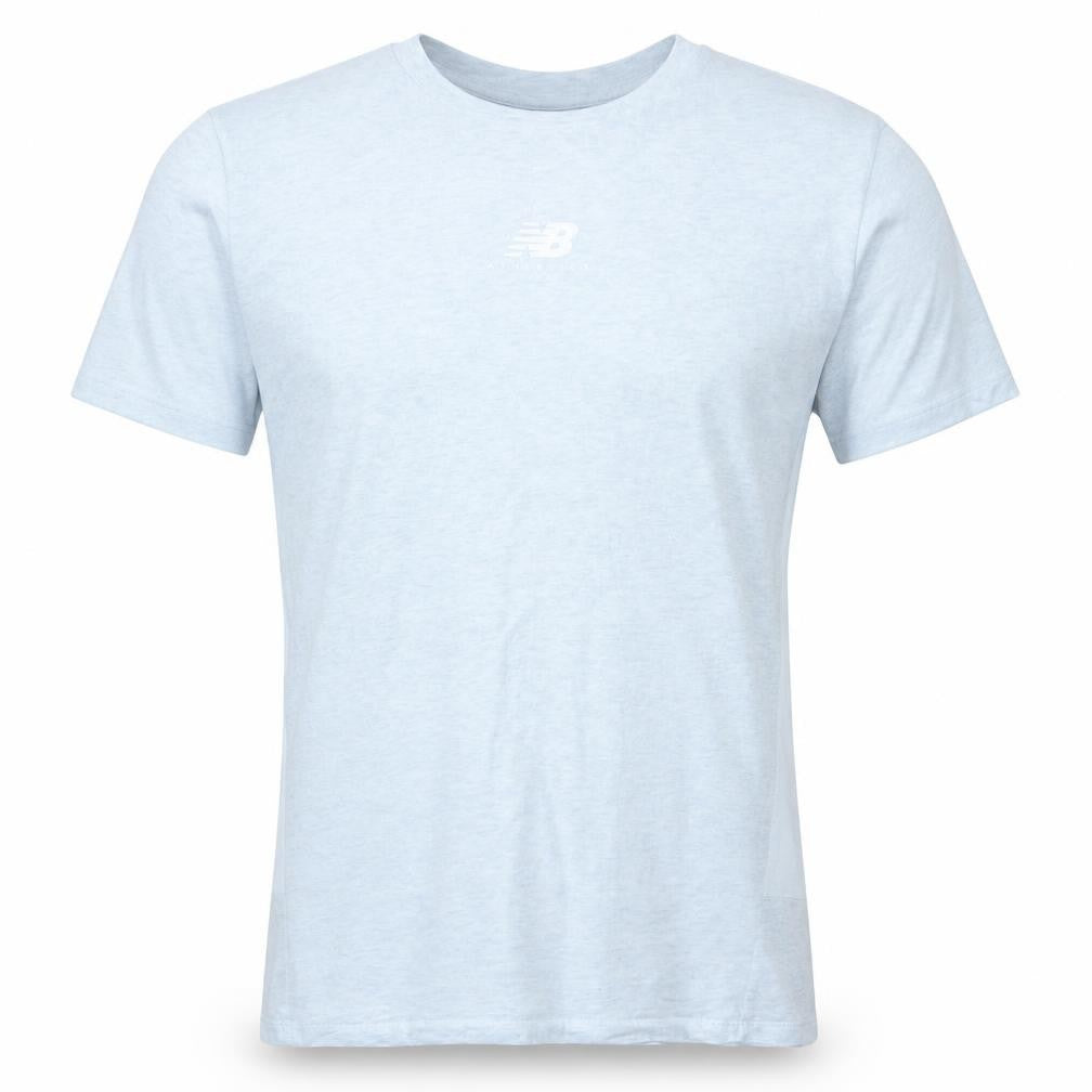 New Balance Men's Grey Medium Athletic Short Sleeve T-Shirt