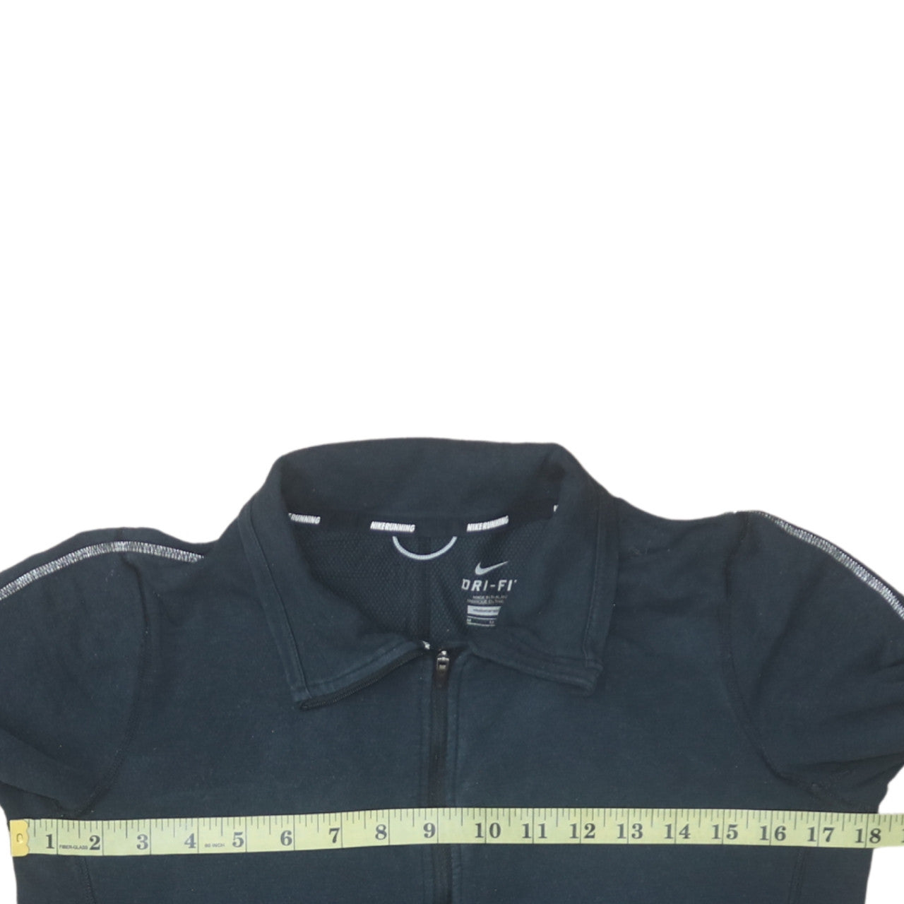 Nike Women Black Dri-FIT Full Zip Hoodie Jacket M Running